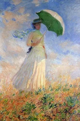 Woman with Parasol Facing Right